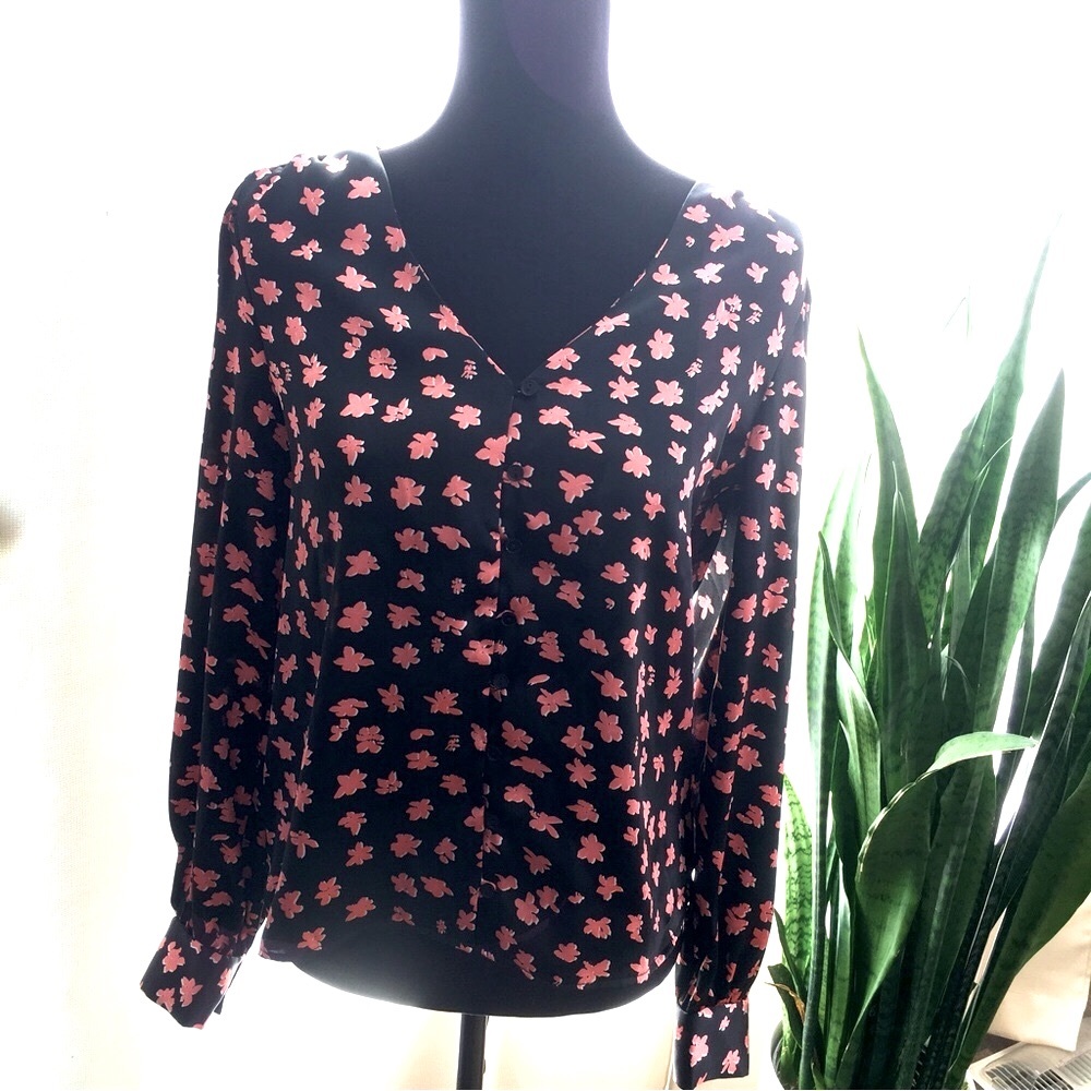 Lush floral blouse